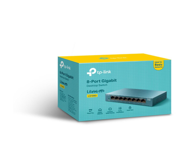 TP-Link 8p LS108G Metal (8x10/100/1000Mbit) - 519224 - zdjęcie 2